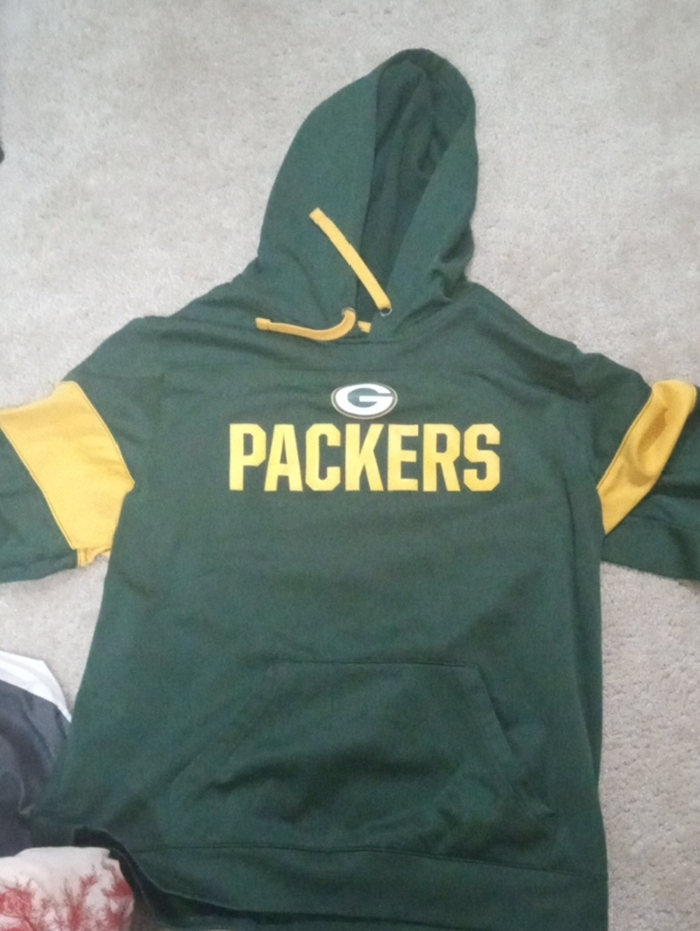 Green Packers Hooded Pullover Sweatshirt